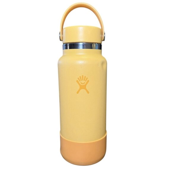 Hydro Flask 32oz Yellow Stainless Steel Water Bottle Wide Mouth - Picture 1 of 8